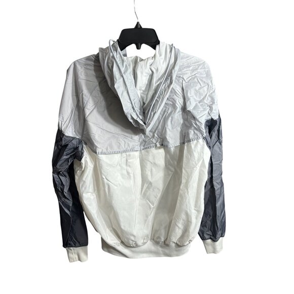 Nike Air Windbreaker Hooded Jacket Sportswear Black Gray White Size Small - Picture 2 of 7